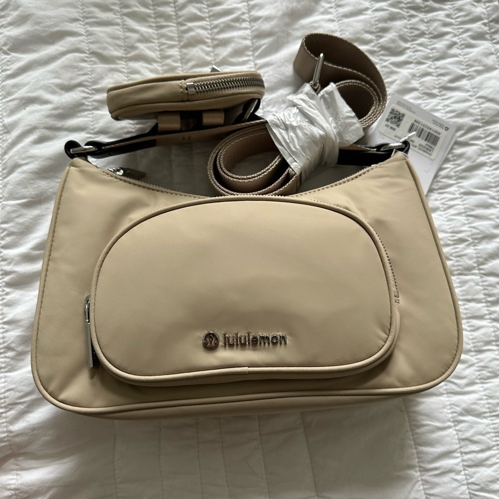 lululemon athletica Cream Crossbody Bag